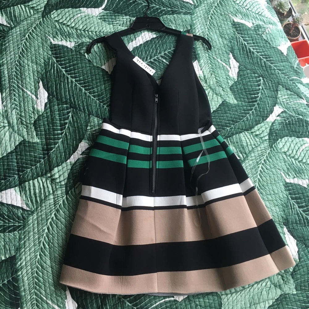 SOLD — Unique Striped Dress with Cutouts - Picture 4 of 4
